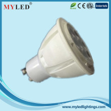 5w gu10 gu5.3 led spotlight white plastic housing